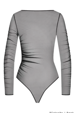 Maison Close - Nuit Fauve Langarm Stringbody - Schwarz