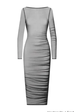 Maison Close - Nuit Fauve Midi Dress - Schwarz