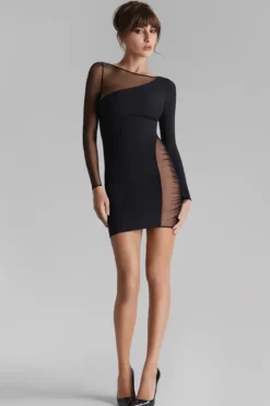 Maison Close - Nuit Fauve Mini Dress - Schwarz
