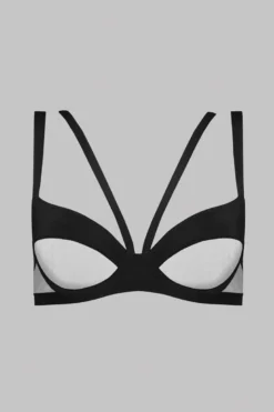 Maison Close - Pure Tentation Balconette Harness BH - Schwarz