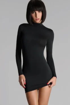Maison Close - Pure Tentation Langarm Kleid - Schwarz