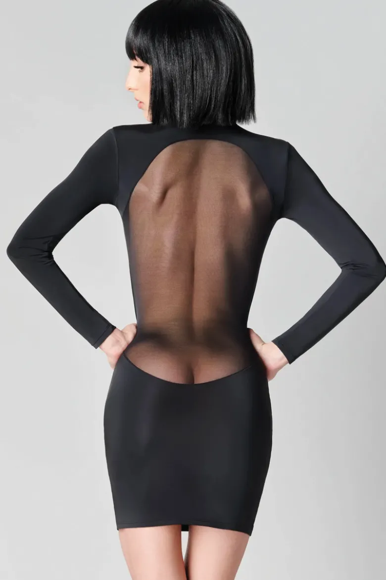 Maison Close - Pure Tentation Langarm Kleid - Schwarz