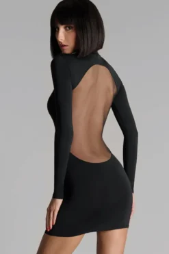 Maison Close - Pure Tentation Langarm Kleid - Schwarz