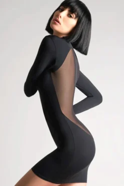 Maison Close - Pure Tentation Langarm Kleid - Schwarz