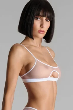 Maison Close - Pure Tentation Sheer Bralette - Weiss