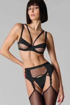 Maison Close - Pure Tentation Strumpfhalter - Schwarz