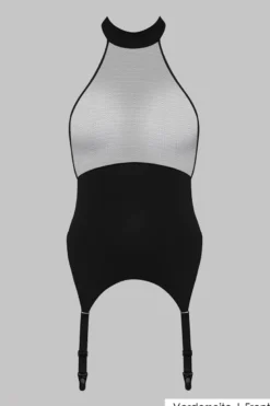 Maison Close - Pure Tentation Torselette mit Strapsen - Schwarz