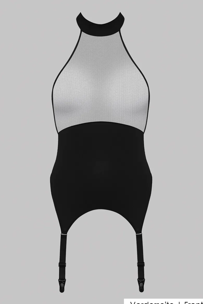 Maison Close - Pure Tentation Torselette mit Strapsen - Schwarz