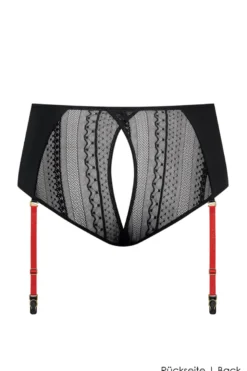 Maison Close - Sacre Coeur Taillenslip Ouvert - Schwarz