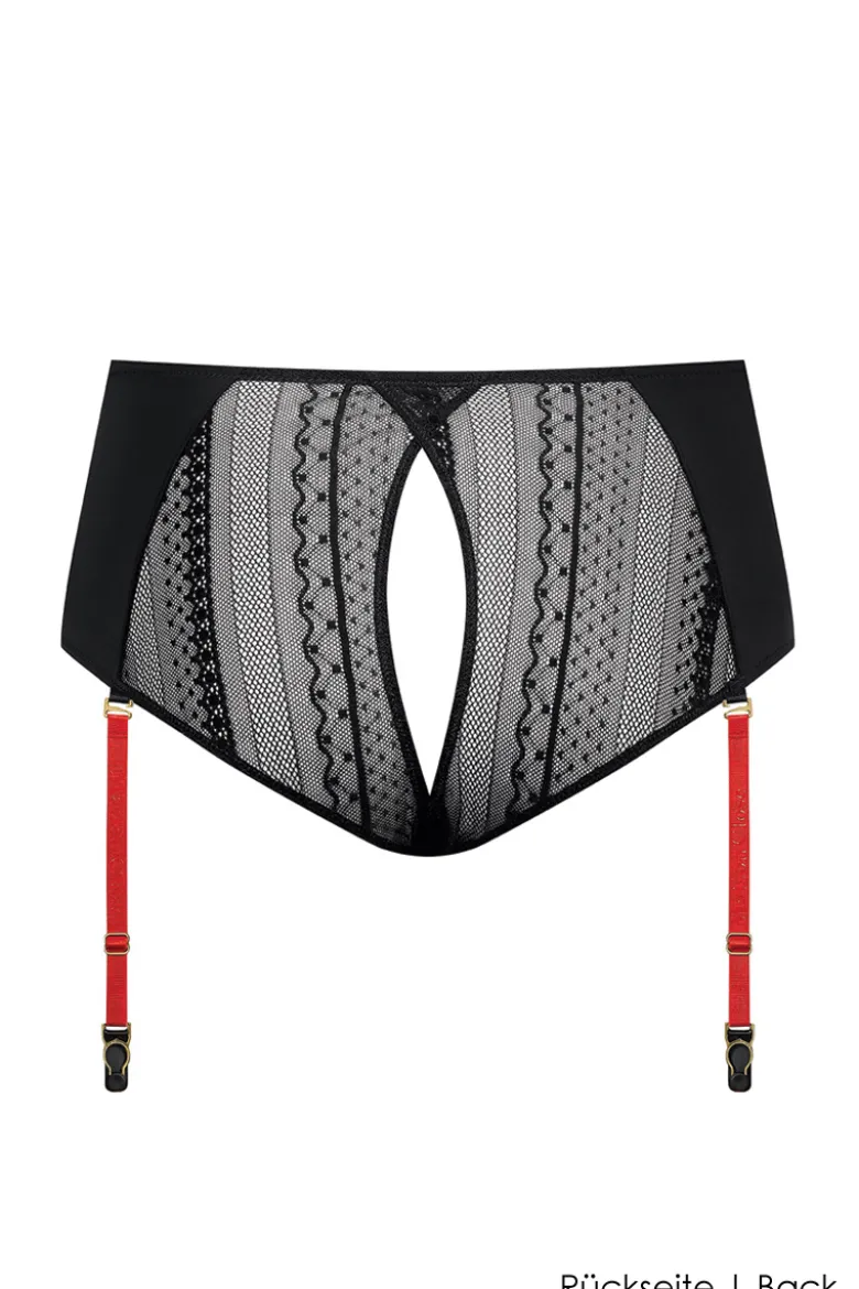 Maison Close - Sacre Coeur Taillenslip Ouvert - Schwarz