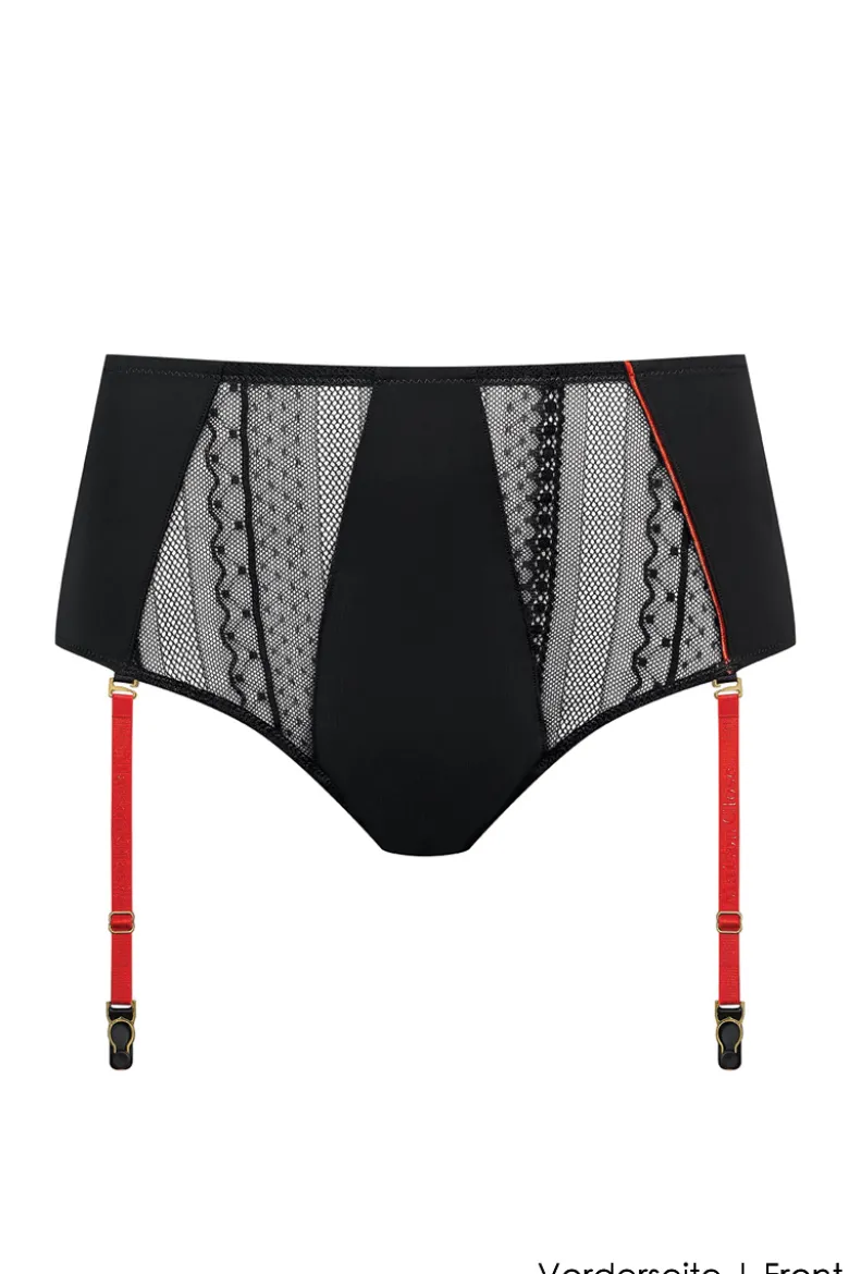 Maison Close - Sacre Coeur Taillenslip Ouvert - Schwarz