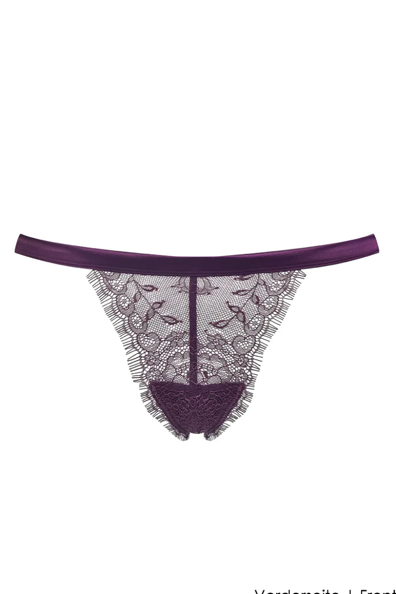 Maison Close - Villa Satine Mini String - Violett
