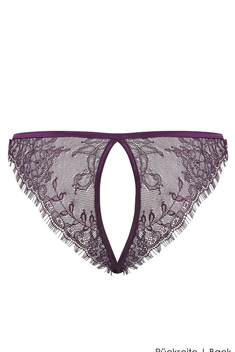 Maison Close - Villa Satine Slip Ouvert - Violett