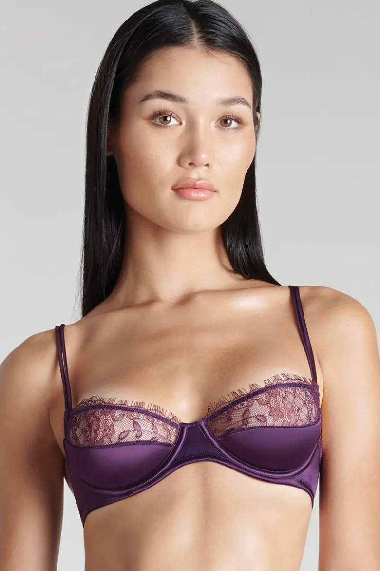 Maison Close - Villa Satine Spitzen BH - Violett