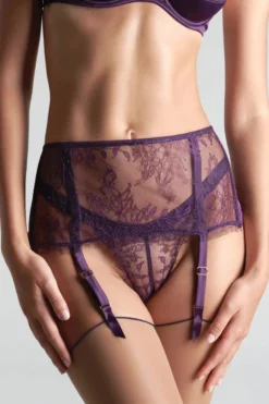 Maison Close - Villa Satine Strapsgürtel - Violett