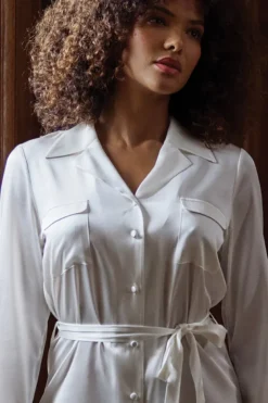 Marjolaine - Annabelle Seidenbluse - Champagner