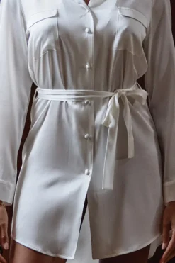 Marjolaine - Annabelle Seidenbluse - Champagner