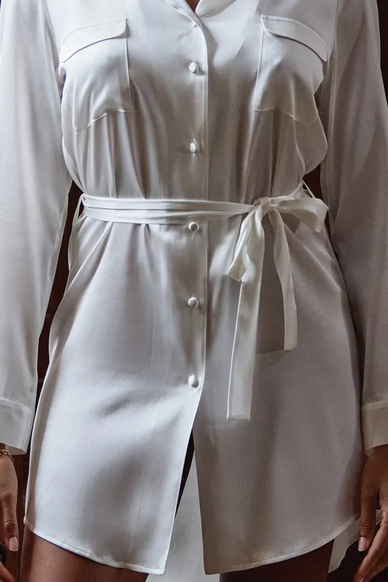 Marjolaine - Annabelle Seidenbluse - Champagner