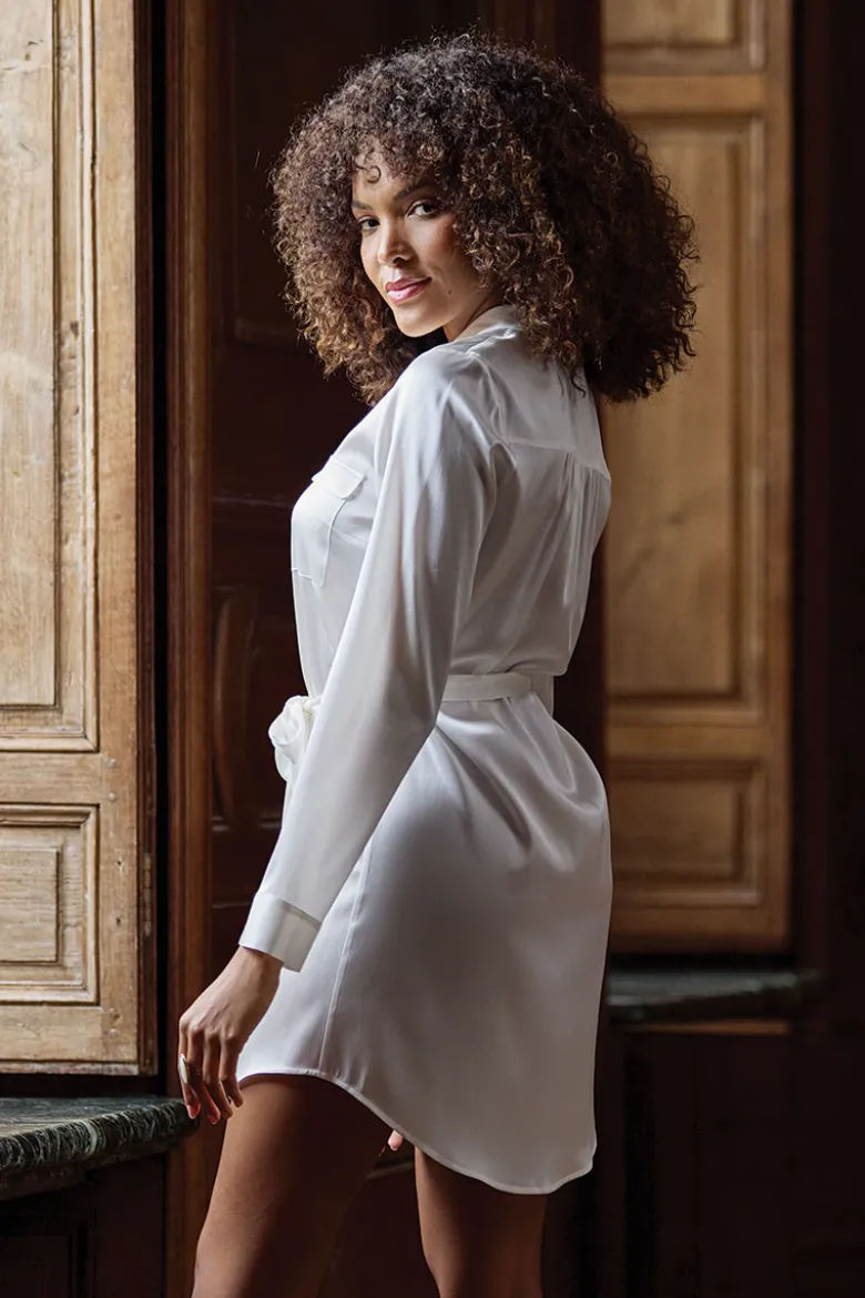 Marjolaine - Annabelle Seidenbluse - Champagner
