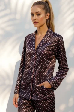 Marjolaine - Seiden Pyjama - Mehrfarbig