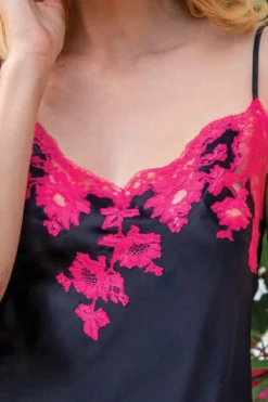 Marjolaine - Slip Dress aus Seide - Schwarz