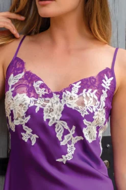 Marjolaine - Slip Dress aus Seide - Lila