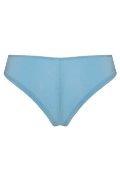 Marlies Dekkers - Gloria Brazilian Butterfly Slip - Airy Blue Gold Pinstripe