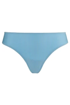 Marlies Dekkers - Gloria Brazilian Butterfly Slip - Airy Blue Gold Pinstripe