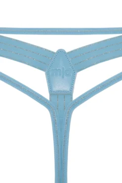 Marlies Dekkers - Gloria String - Airy Blue Gold Pinstripe