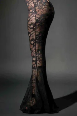 Patrice Catanzaro - Chihiro Spitzen Kleid - Schwarz