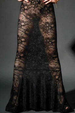Patrice Catanzaro - Chihiro Spitzen Kleid - Schwarz