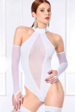 Patrice Catanzaro - Mesh Armstulpen Set - Weiss