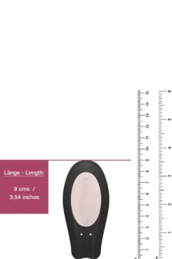 Satisfyer - Double Joy Paarvibrator - Schwarz