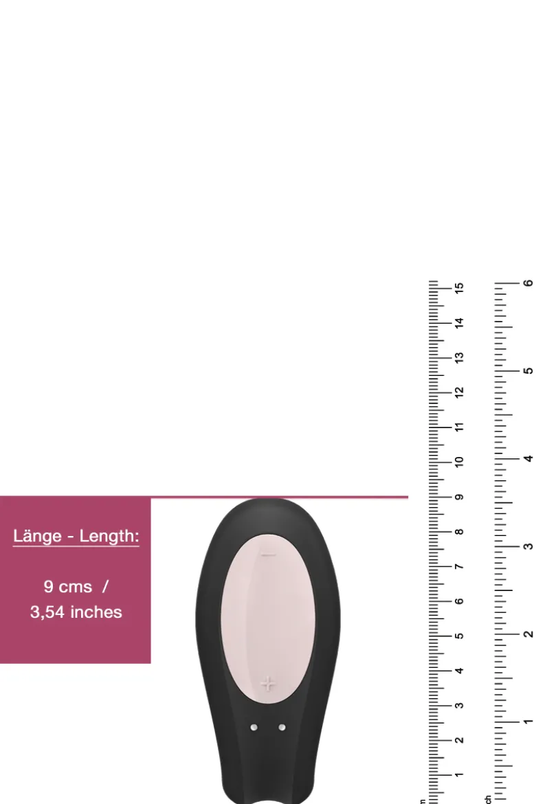 Satisfyer - Double Joy Paarvibrator - Schwarz