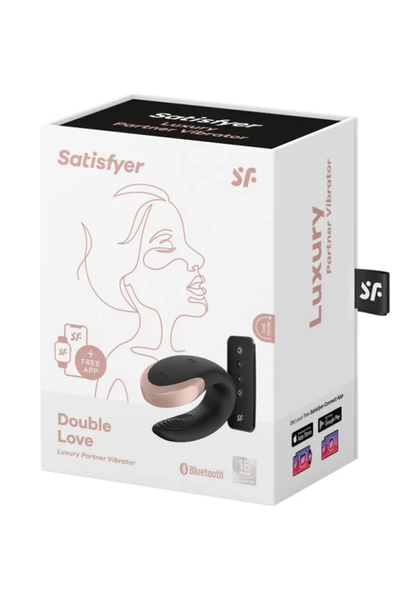 Satisfyer - Double Love Remote Paarvibrator - Schwarz