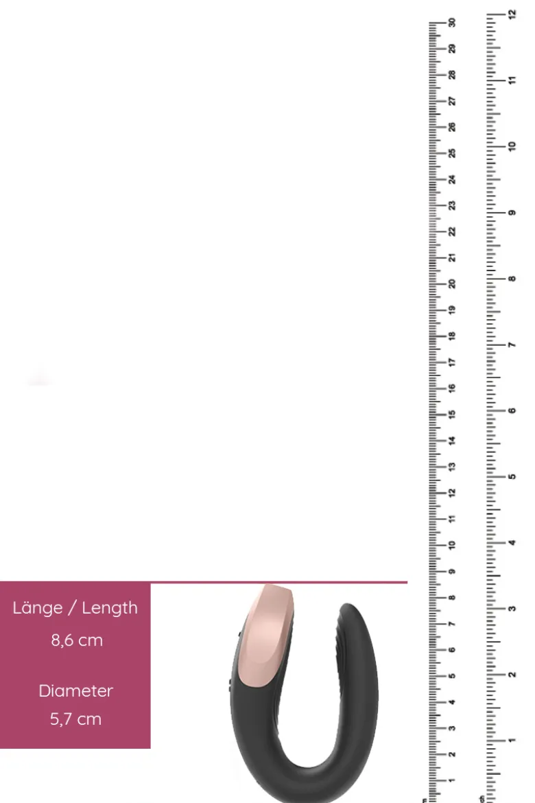 Satisfyer - Double Love Remote Paarvibrator - Schwarz