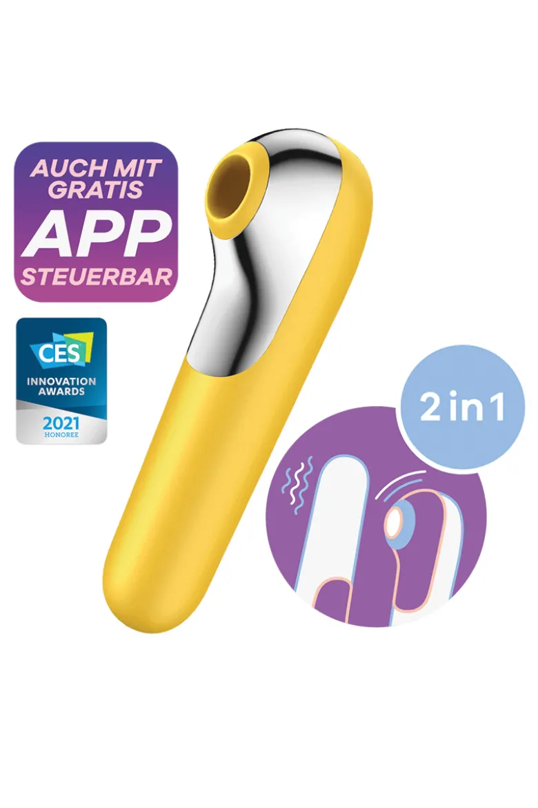 Satisfyer - Dual Love Druckwellenvibrator - Gelb
