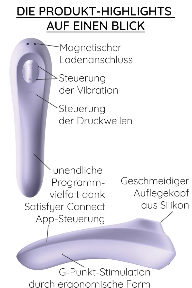 Satisfyer - Dual Pleasure Druckwellenvibrator - Lavendel