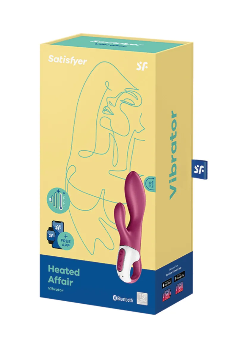 Satisfyer - Heated Affair Rabbit Vibrator - Pflaume