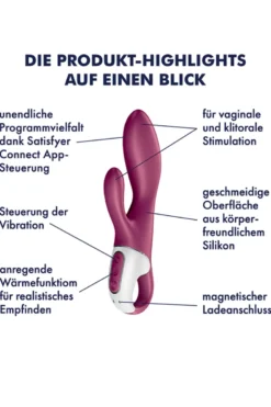 Satisfyer - Heated Affair Rabbit Vibrator - Pflaume
