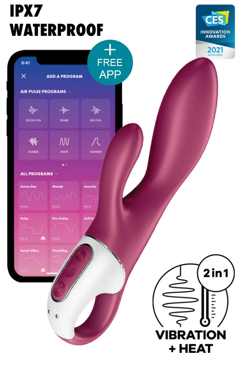 Satisfyer - Heated Affair Rabbit Vibrator - Pflaume