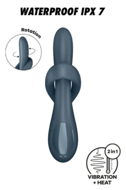 Satisfyer - Heat Flex 4 Rabbit Vibrator - Grau