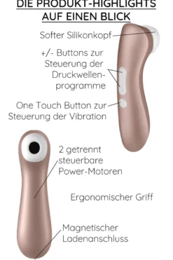 Satisfyer - Pro 2+ Druckwellenvibrator - Bronze