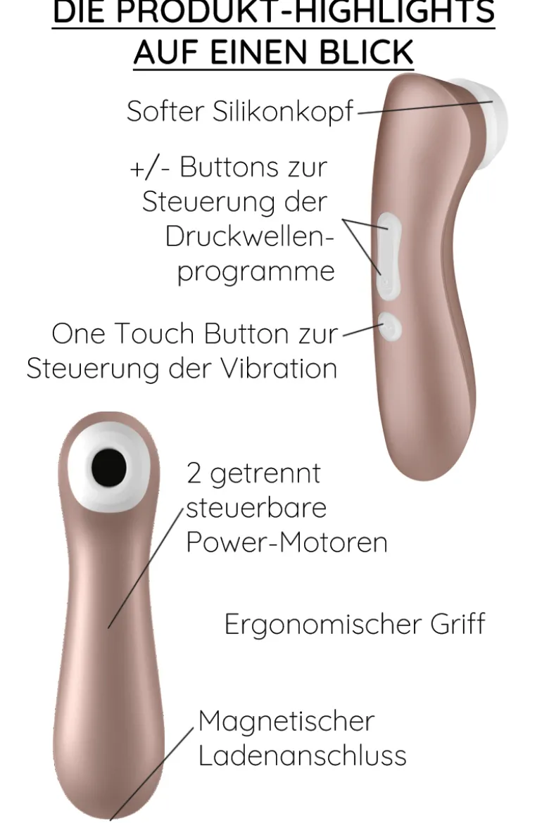 Satisfyer - Pro 2+ Druckwellenvibrator - Bronze