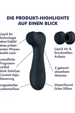 Satisfyer - Pro 2 Gen 3+ Druckwellenvibrator - Schwarz