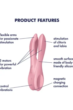 Satisfyer - Threesome 1 Vibrator - Rosa