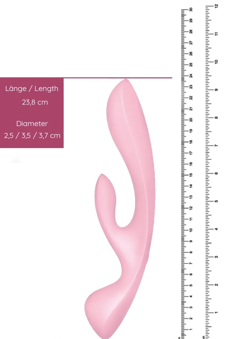 Satisfyer - Triple Oh Pink Rabbitvibrator - Rosa