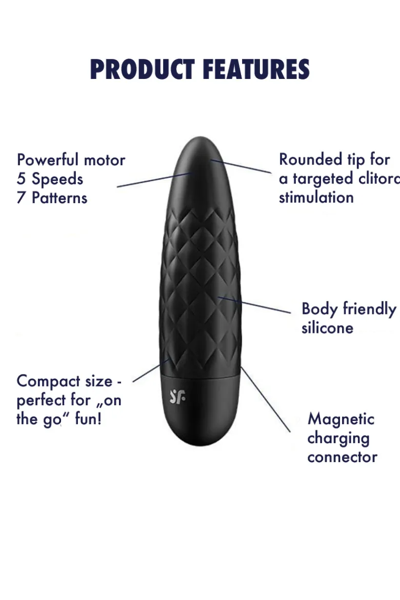Satisfyer - Ultra Power Bullet 5 Minivibrator - Schwarz