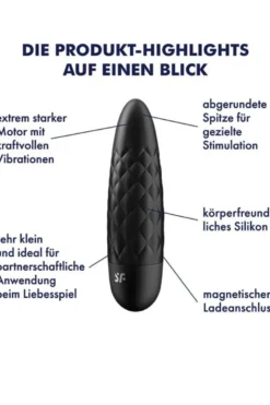 Satisfyer - Ultra Power Bullet 5 Minivibrator - Schwarz