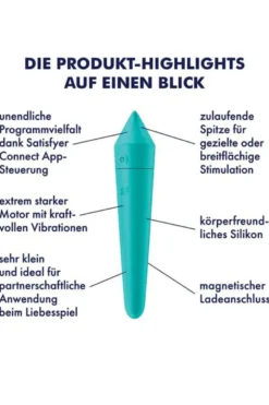 Satisfyer - Ultra Power Bullet 8 Minivibrator - Türkis